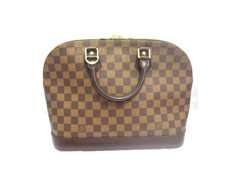 LOUIS VUITTON Alma Damier Handbag Brown